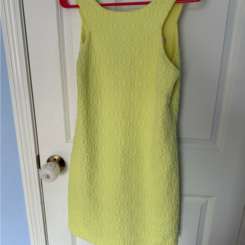 Lilly Pulitzer yellow Sheath Mini Dress Sleeveless